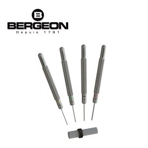 Bergeon 16988-P04 - סט 4 מוציאי פינים מקצועיים לצמידי שעונים "פאנצ'ים"